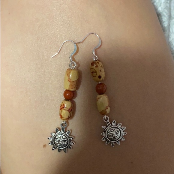 Sun Earrings - Picture 2 of 3